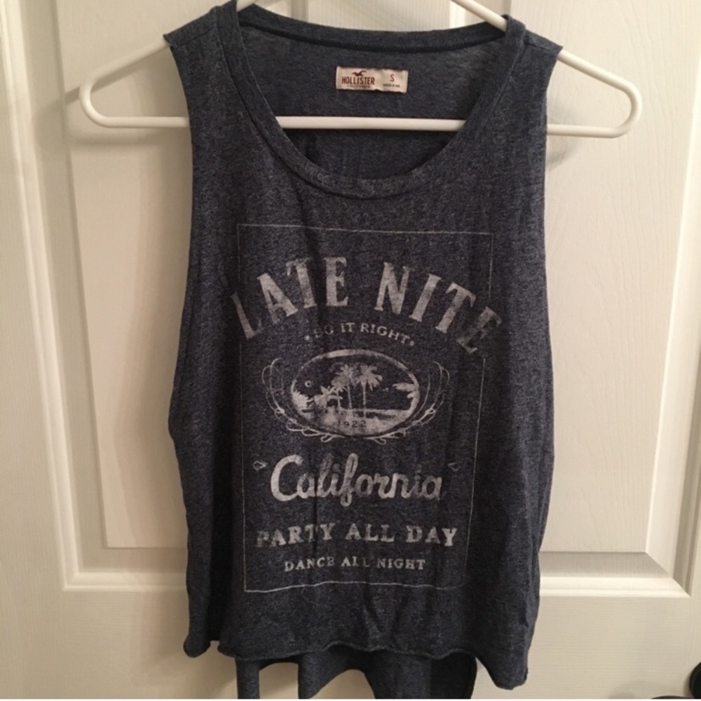 High low graphic tank